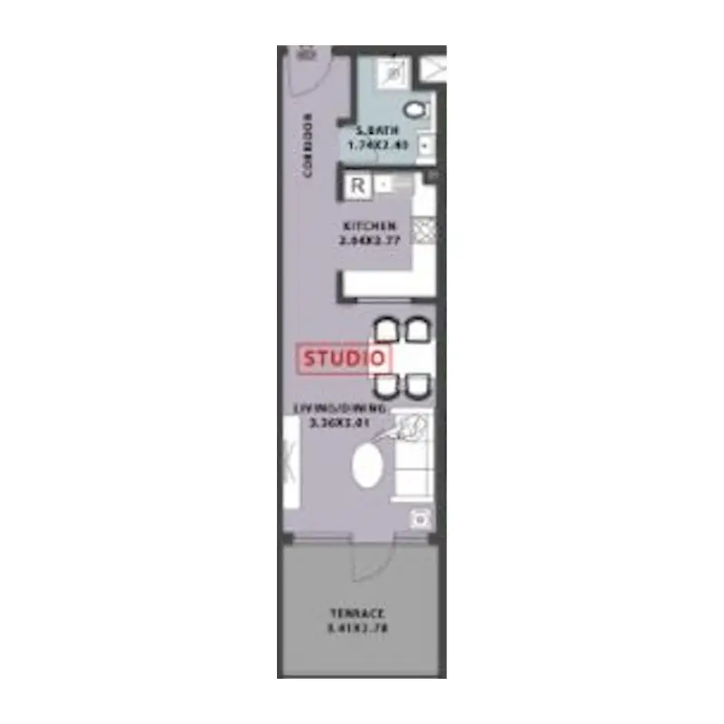 Studio floor plan