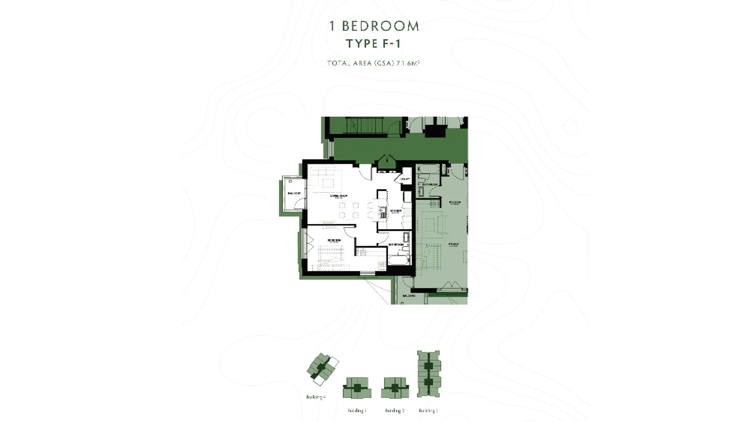 Type F-1 floor plan