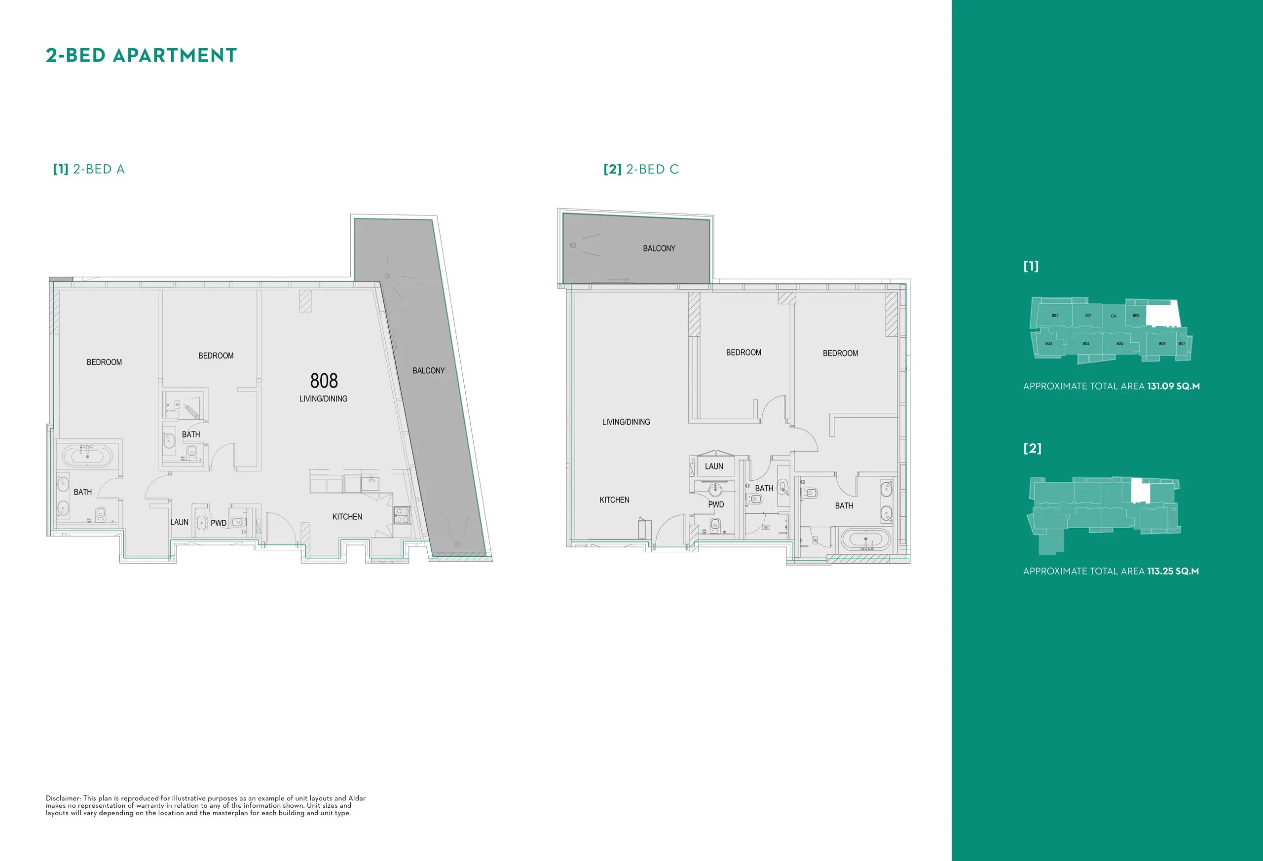 Type A & C floor plan