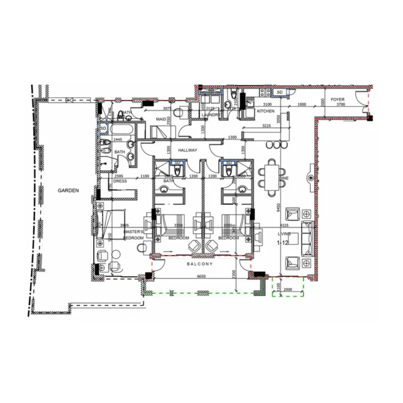 3 bedroom floor plan