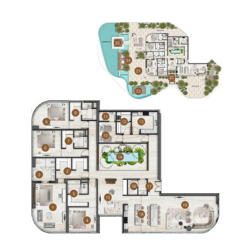 4 bedroom floor plan