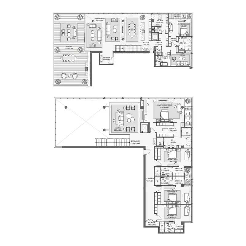 5 bedroom floor plan