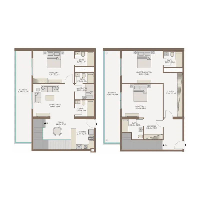3 bedroom floor plan