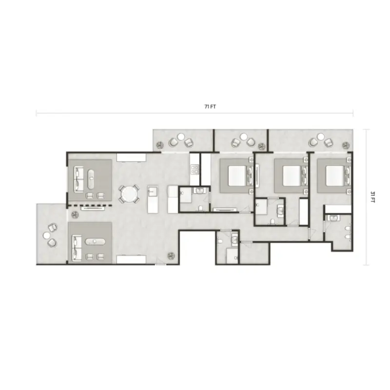 3 bedroom floor plan
