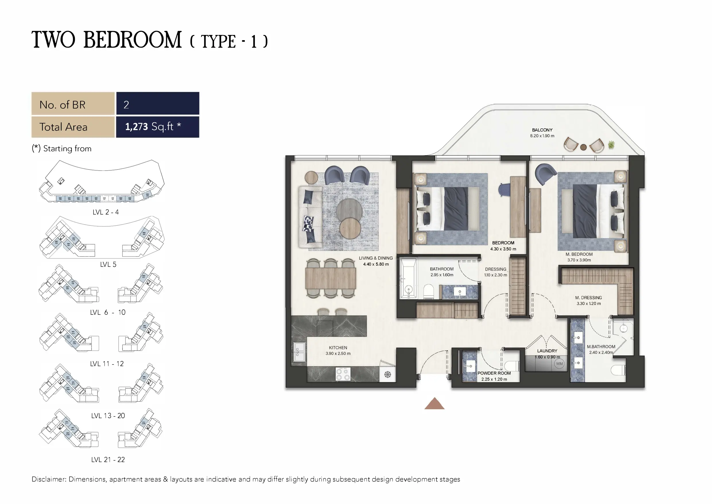 Type 1 floor plan