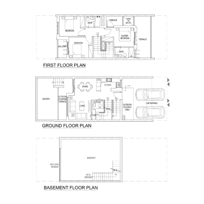 3 bedroom floor plan