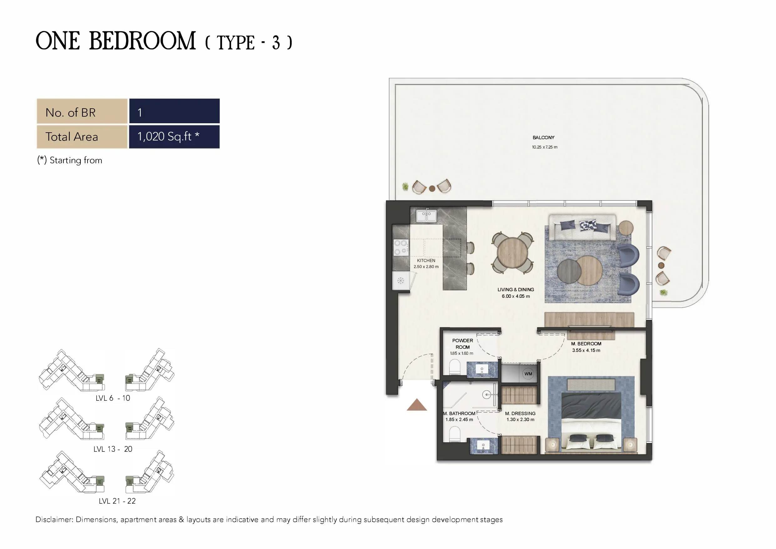 Type 3 floor plan