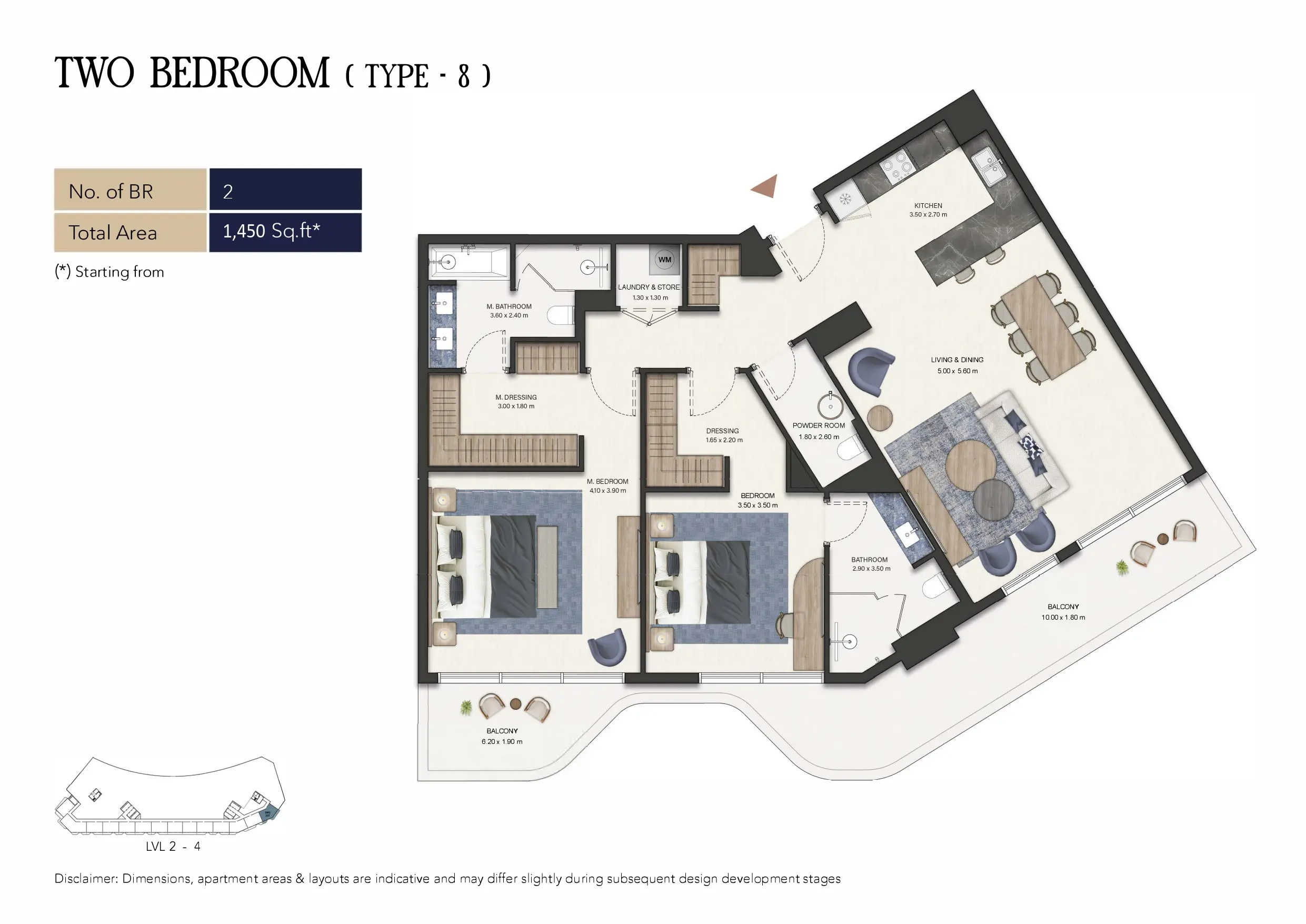 Type 8 floor plan