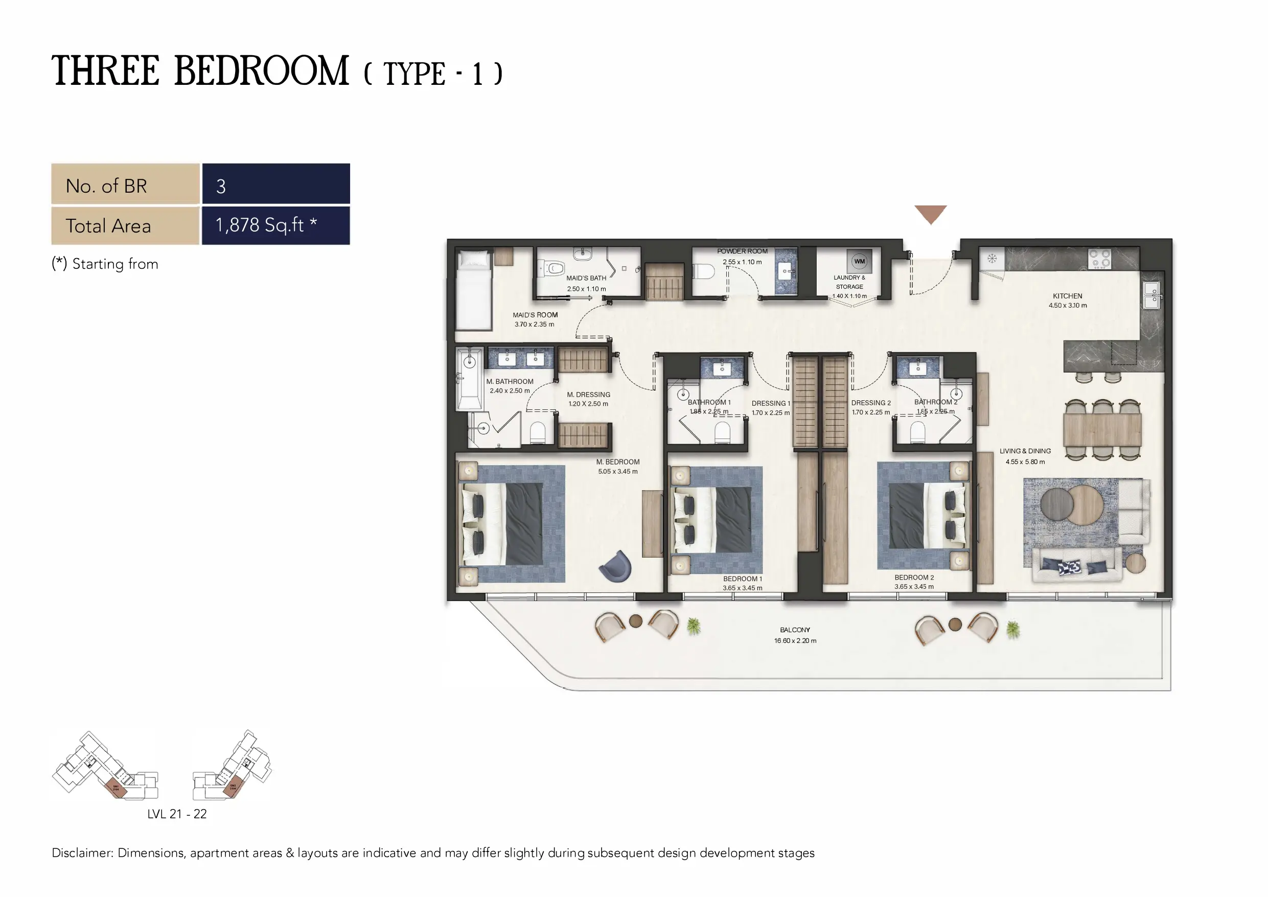 Type 1 floor plan