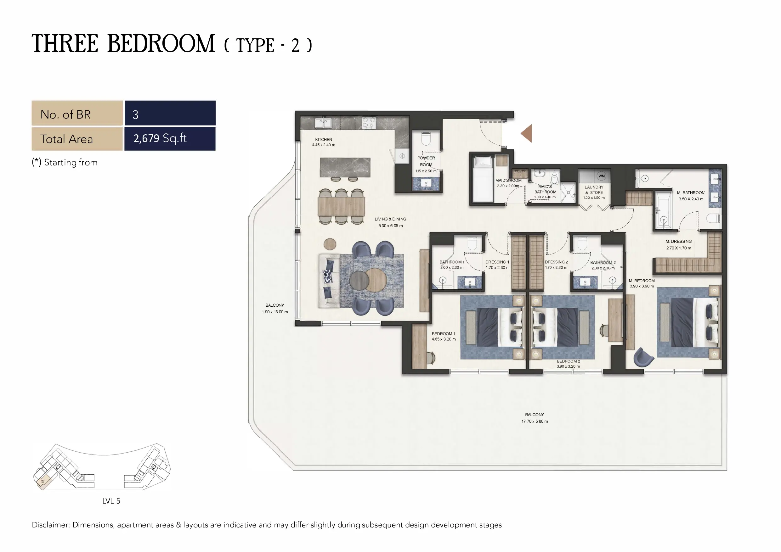 Type 2 floor plan