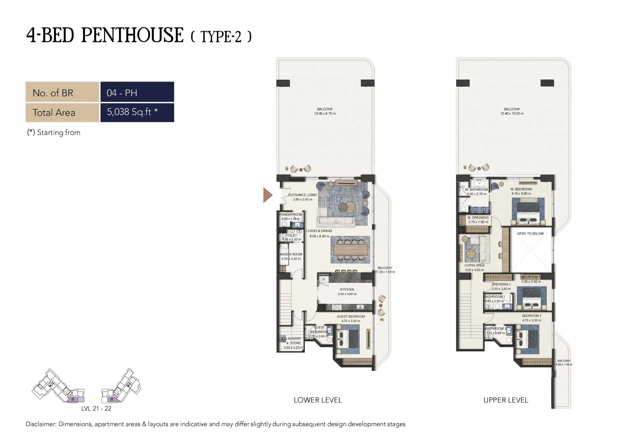 Penthouse Type 2 floor plan
