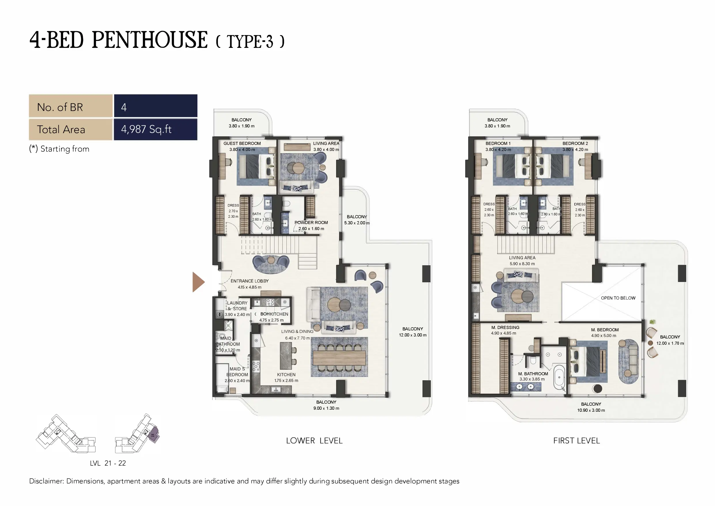 Penthouse Type 3 floor plan