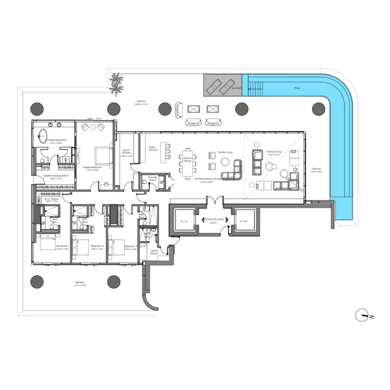 4 bedroom floor plan
