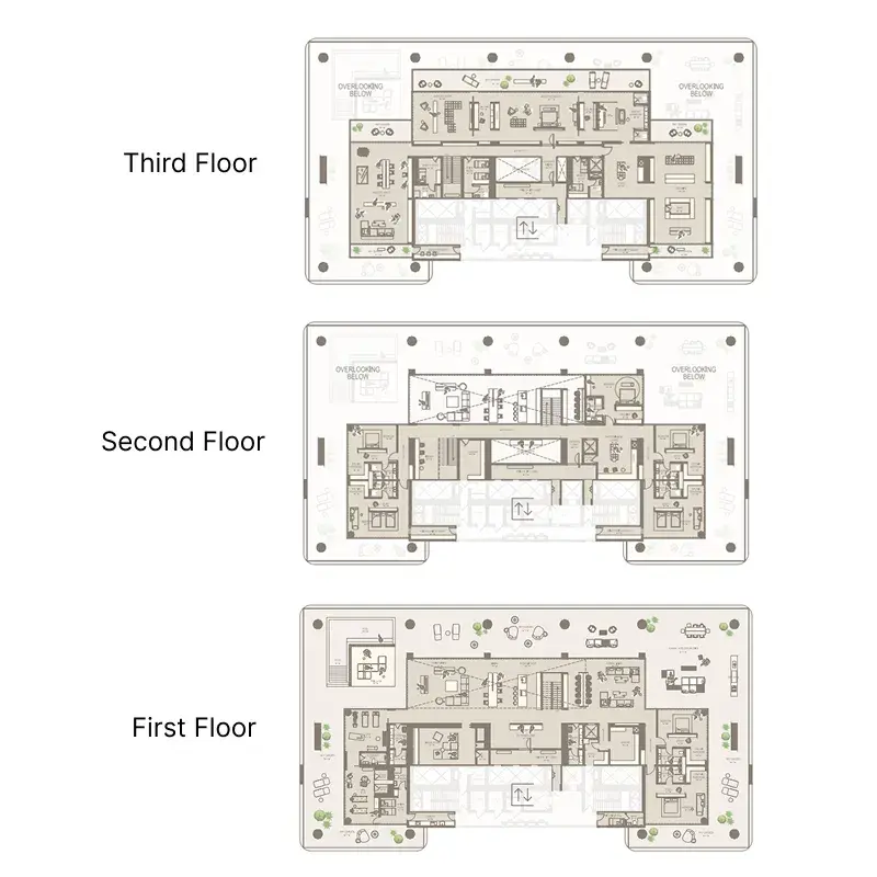 8 Bedrooms penthouse - The Chedi Private Residences floor plan