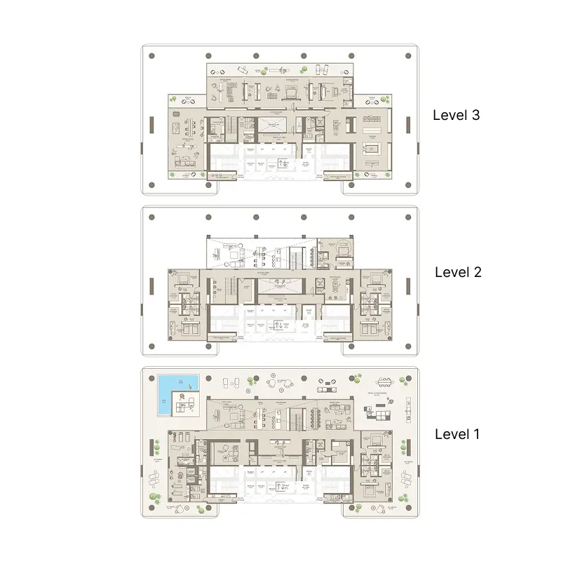 8 bedroom floor plan