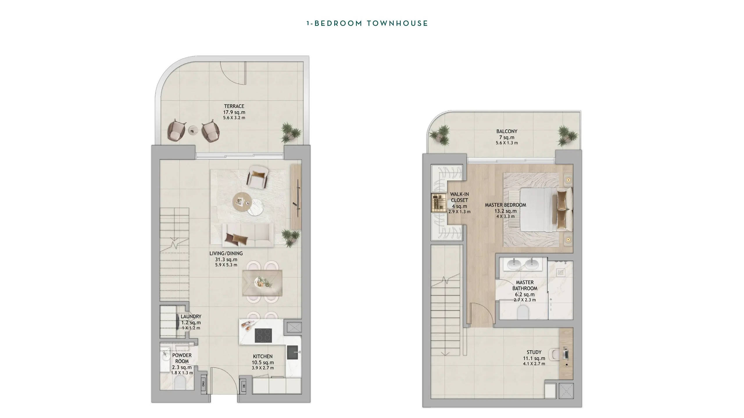 Type B - Townhouse floor plan