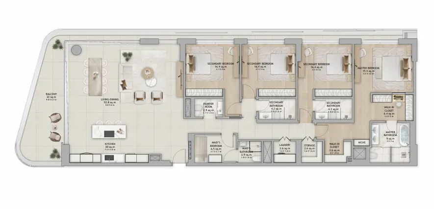 Type A floor plan