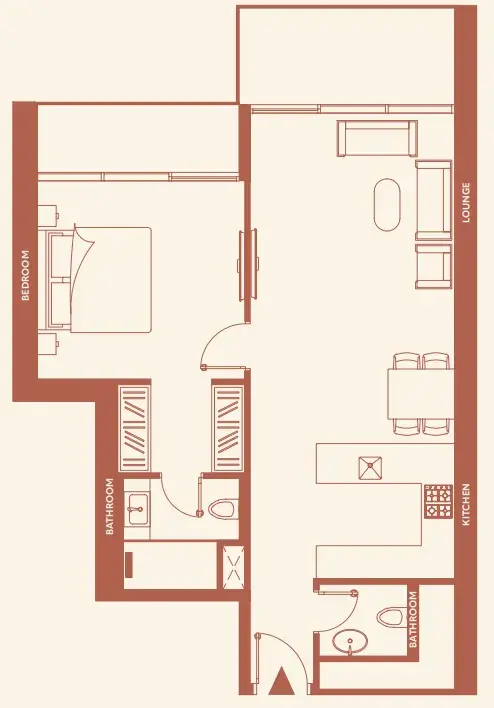 1 Bedroom apartments - 11 Hills Park floor plan