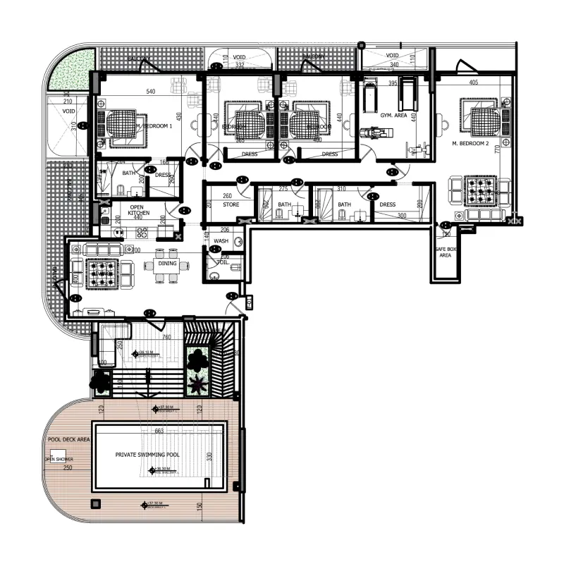 4 bedroom floor plan