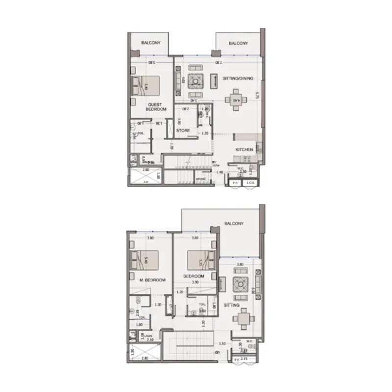 3 bedroom floor plan