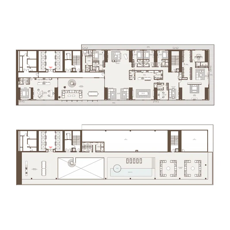 6 bedroom Penthouse -  Akala Residences floor plan