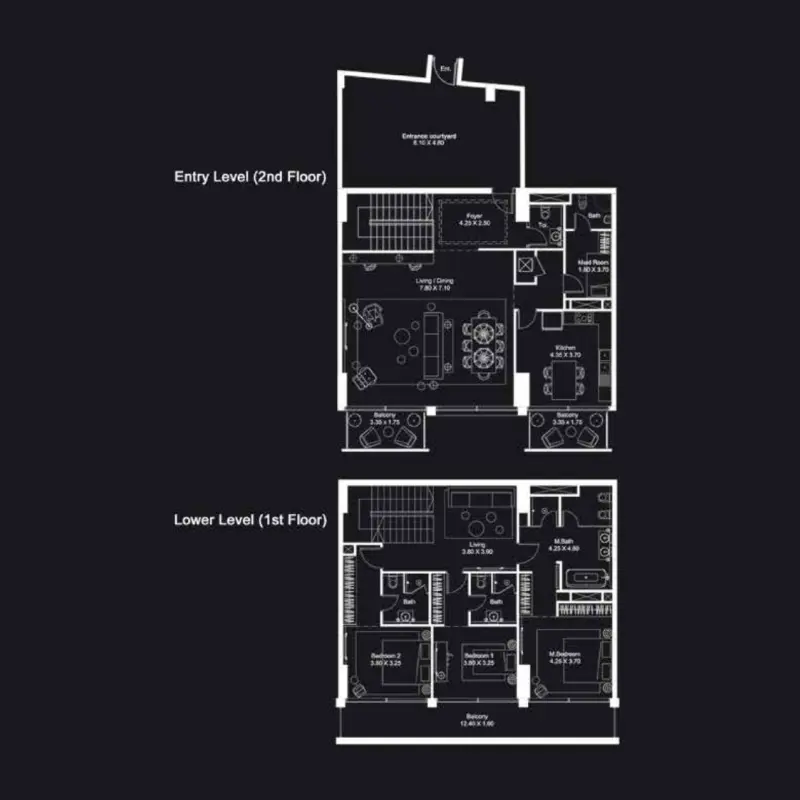 3 bedroom floor plan