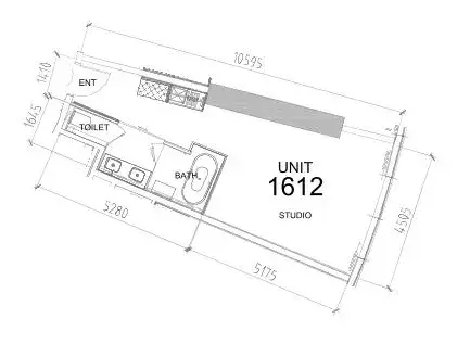 Studio apartments - Damac Towers by Paramount floor plan