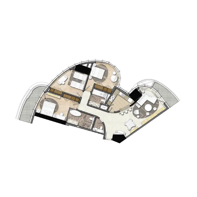 3 bedroom floor plan
