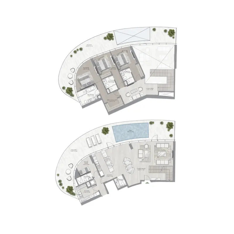 3 bedroom floor plan