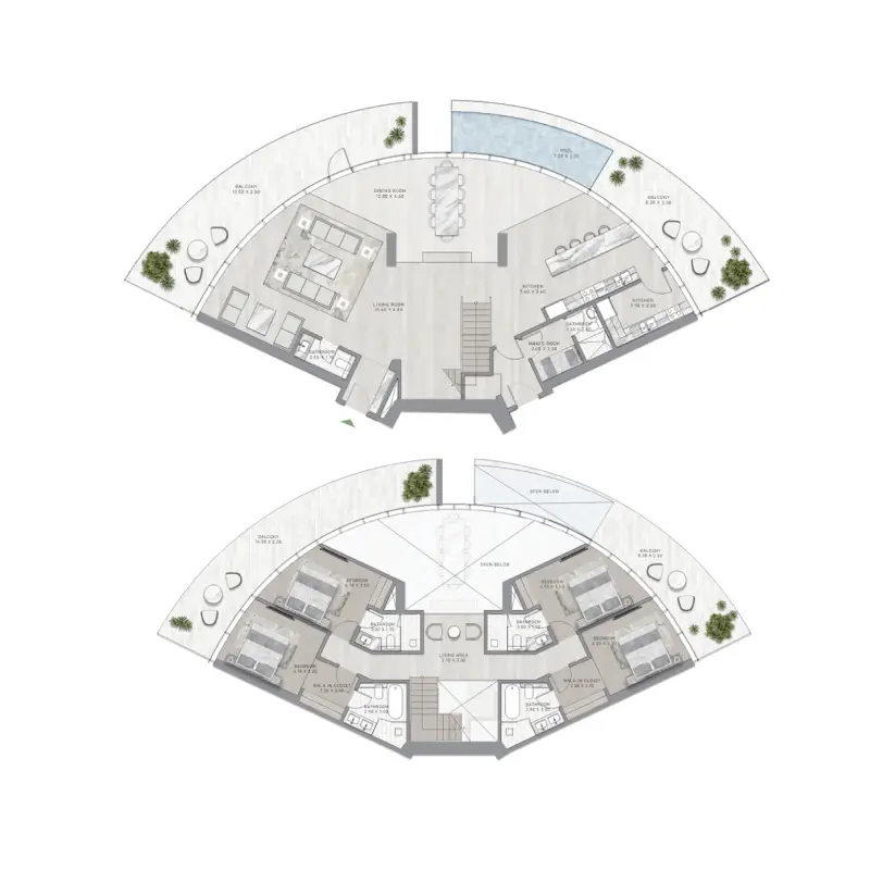4 bedroom floor plan