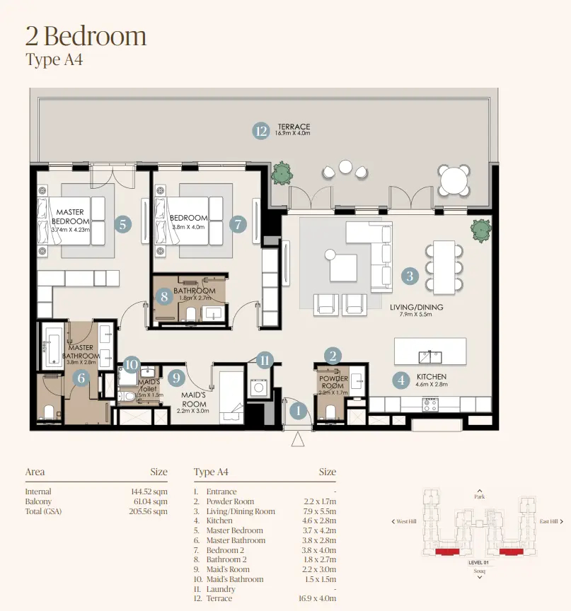 Type A4 floor plan