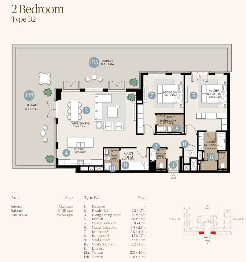 Type B2 floor plan