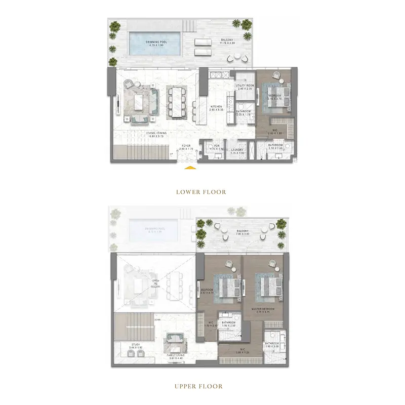3 bedroom floor plan