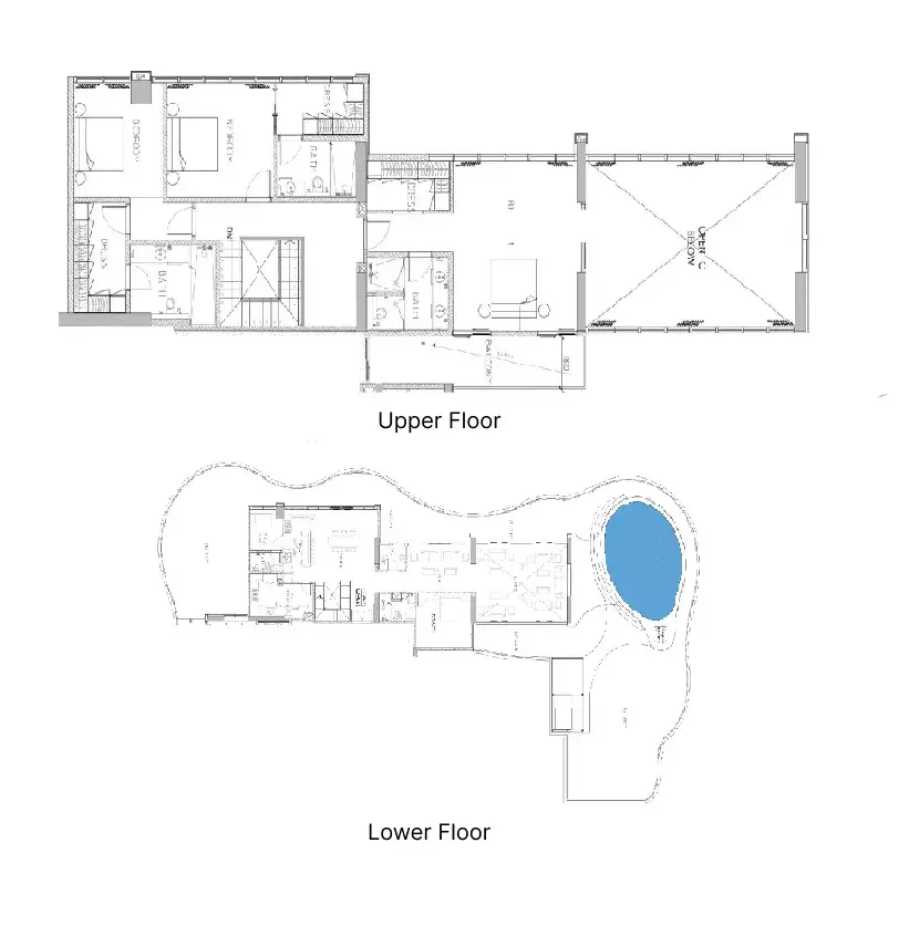 4 Bedrooms duplex - Chic Tower floor plan