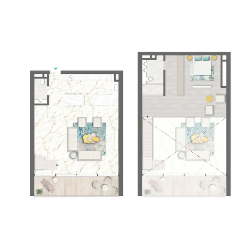 1 bedroom floor plan