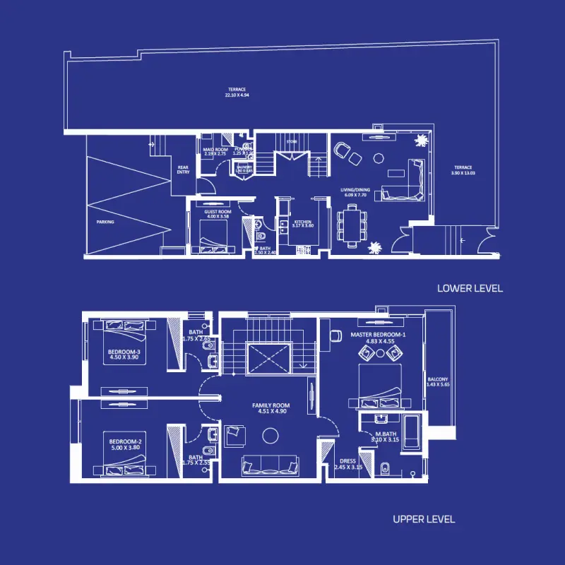 4 bedroom floor plan