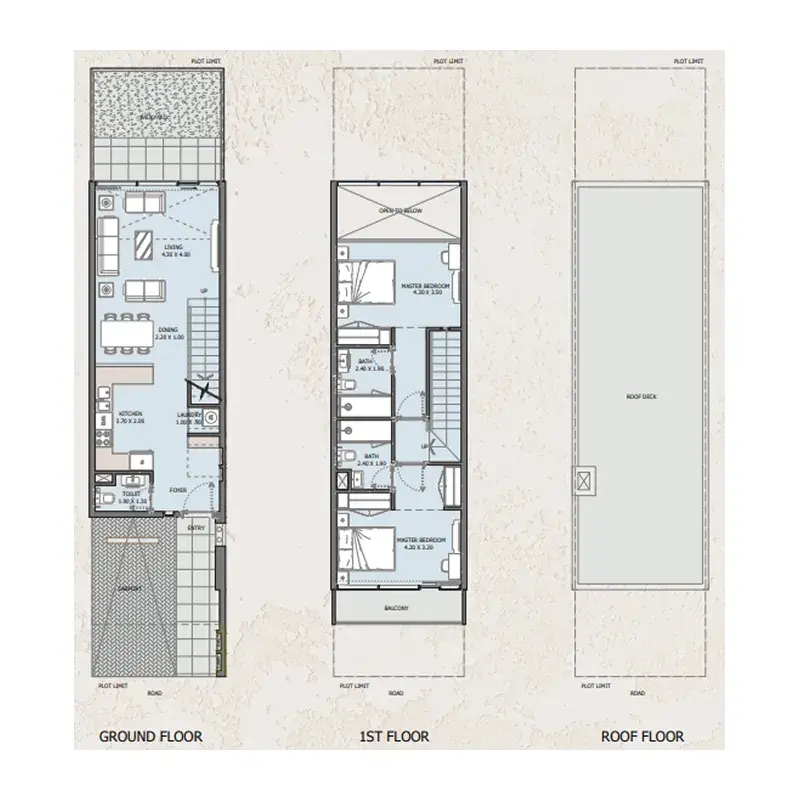2 Bedrooms townhouse - Verdana Empire floor plan