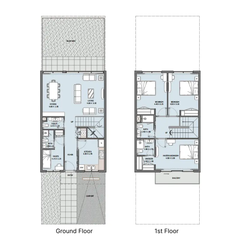 3 bedroom floor plan