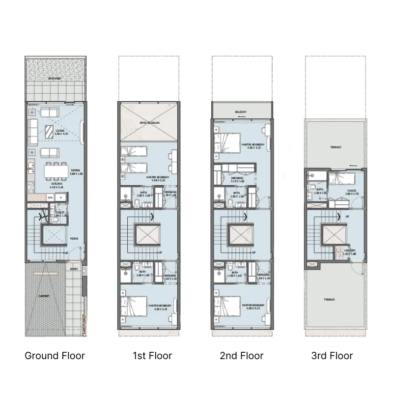 4 bedroom floor plan
