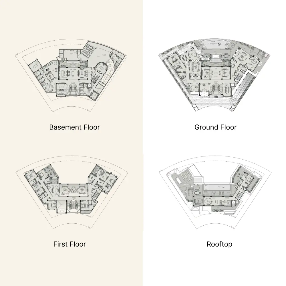 8 bedroom floor plan