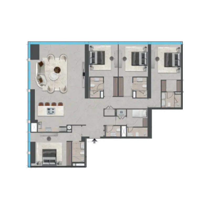 4 bedroom floor plan