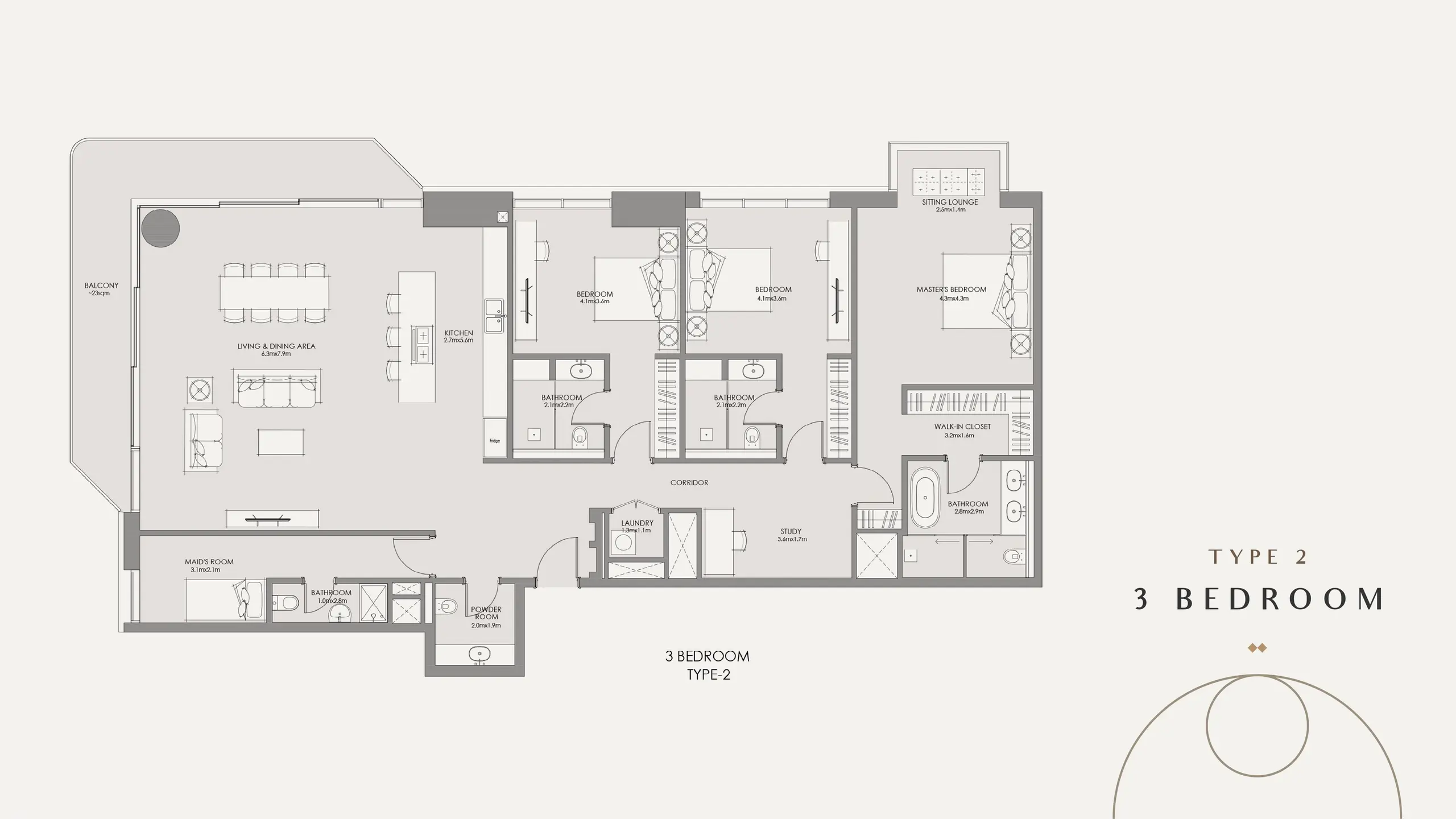 Type 2 floor plan