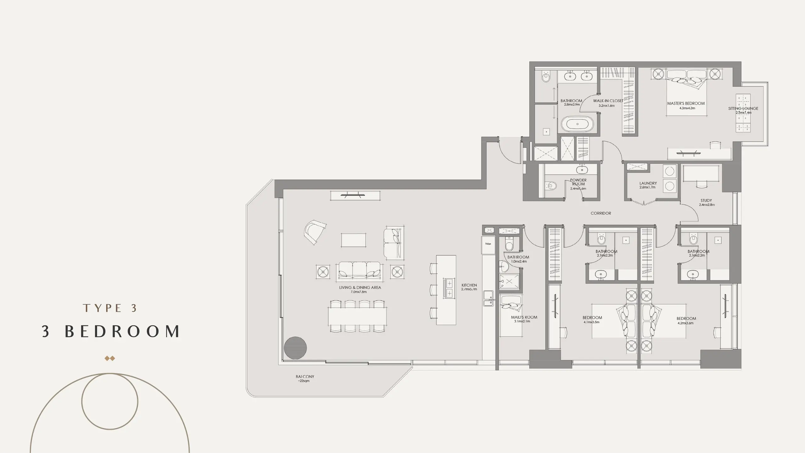 Type 3 floor plan