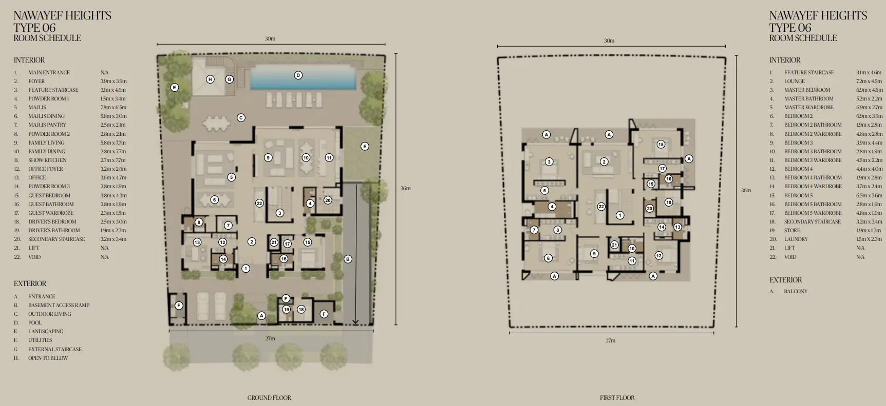 Type 6 Heights floor plan