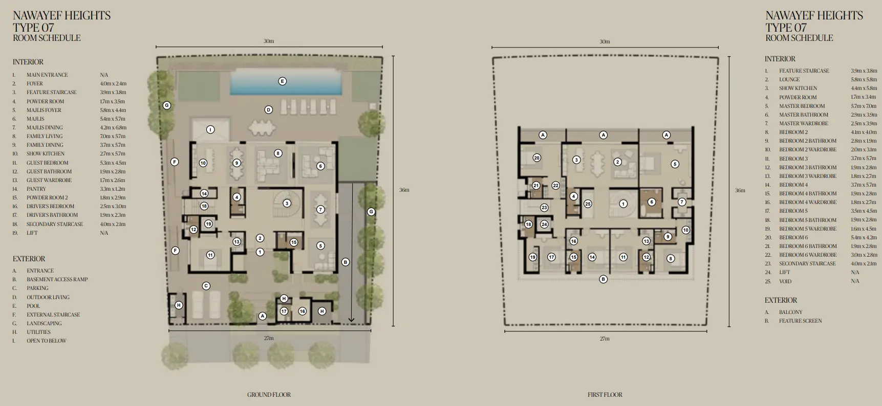 Type 7 Heights floor plan
