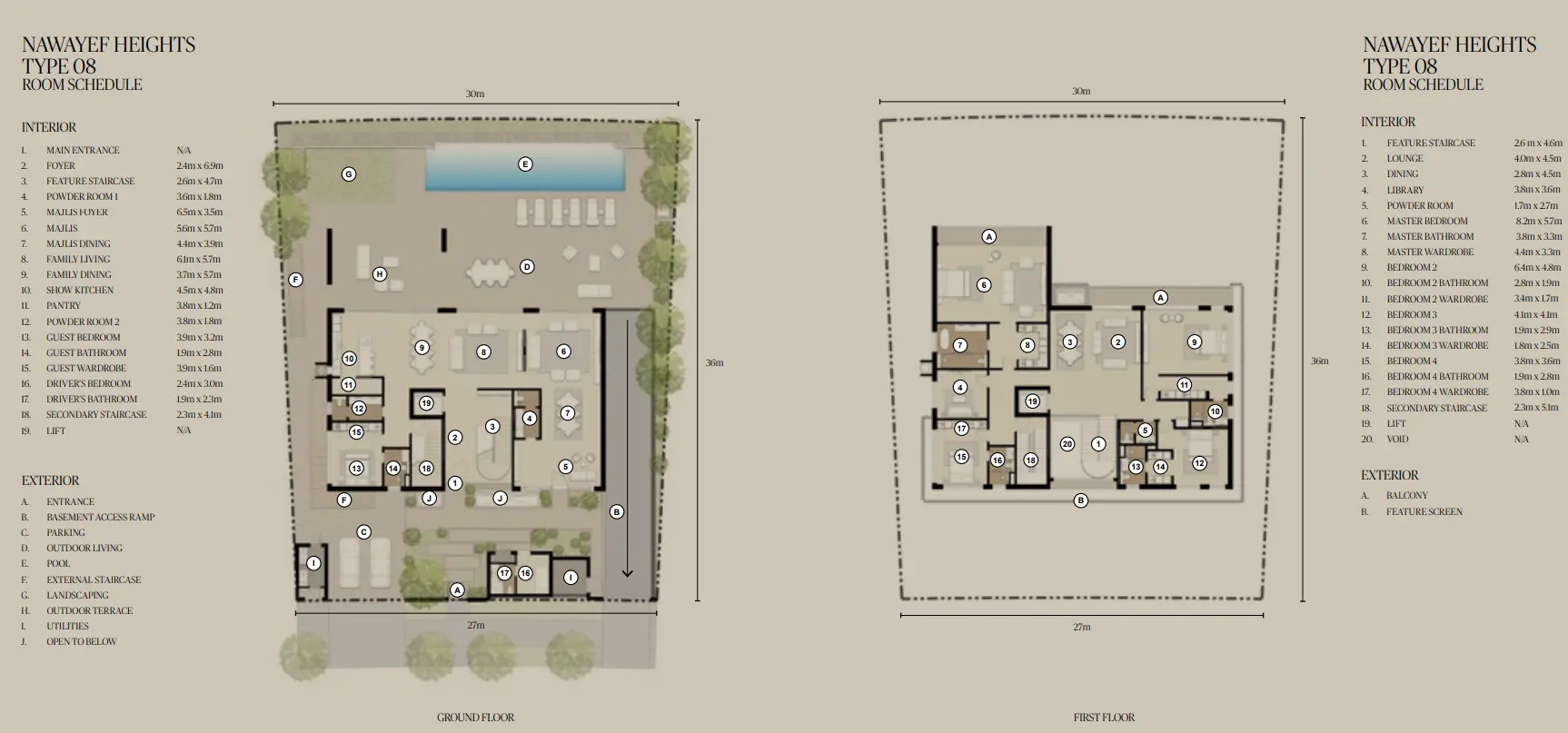 Type 8 Heights floor plan