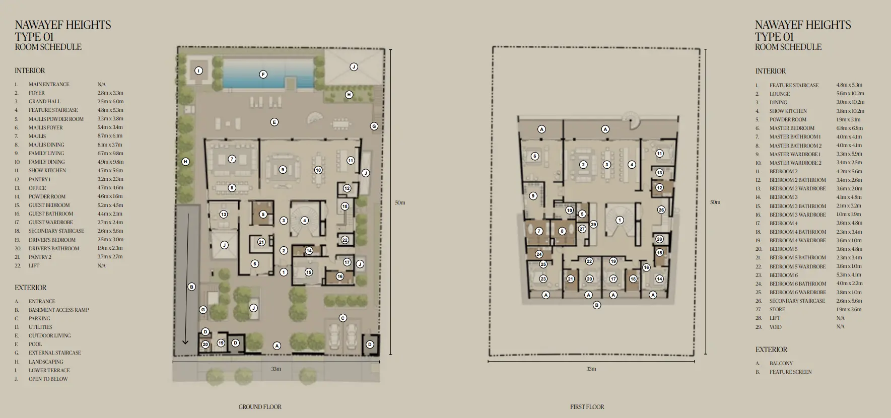 Type 1 Heights floor plan