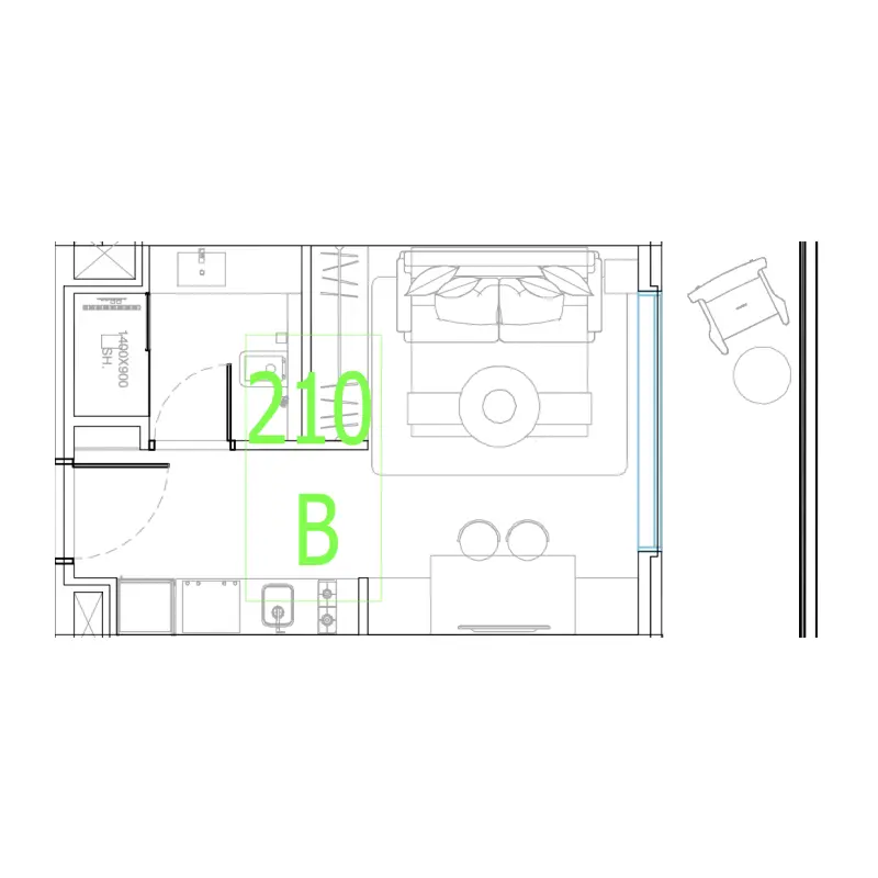 Studio floor plan