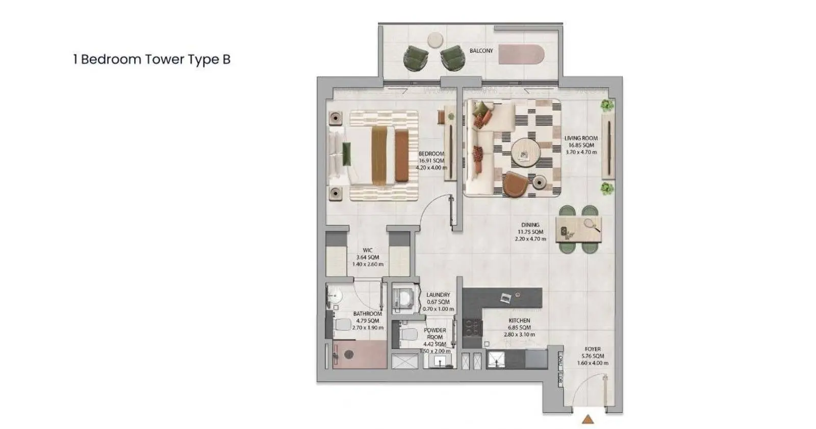Type B floor plan