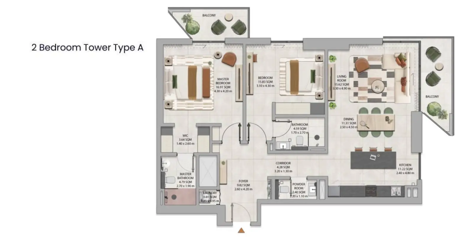 Type A floor plan